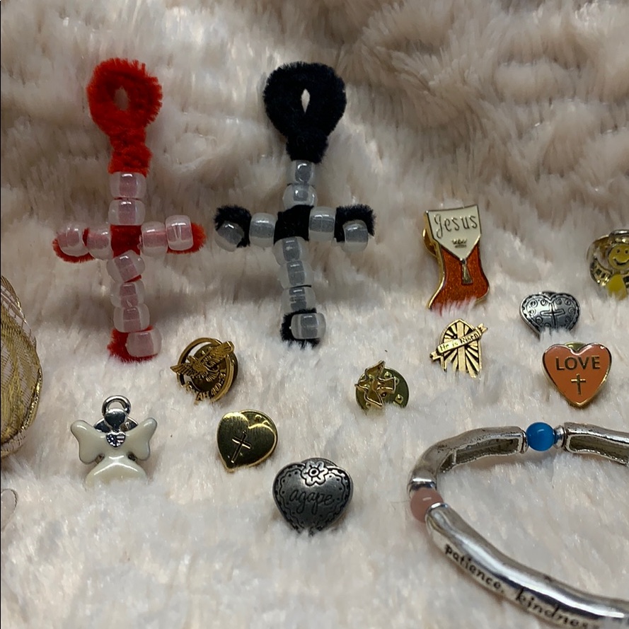 Christian Lapel Pins Earrings  Bracelet 493